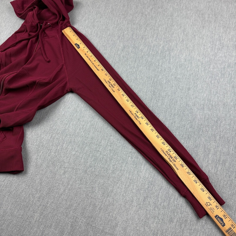 Torrid Active Hoodie Womens 00 Red Waffle Knit Full Zip Sweatshirt Active Gym - Picture 7 of 9